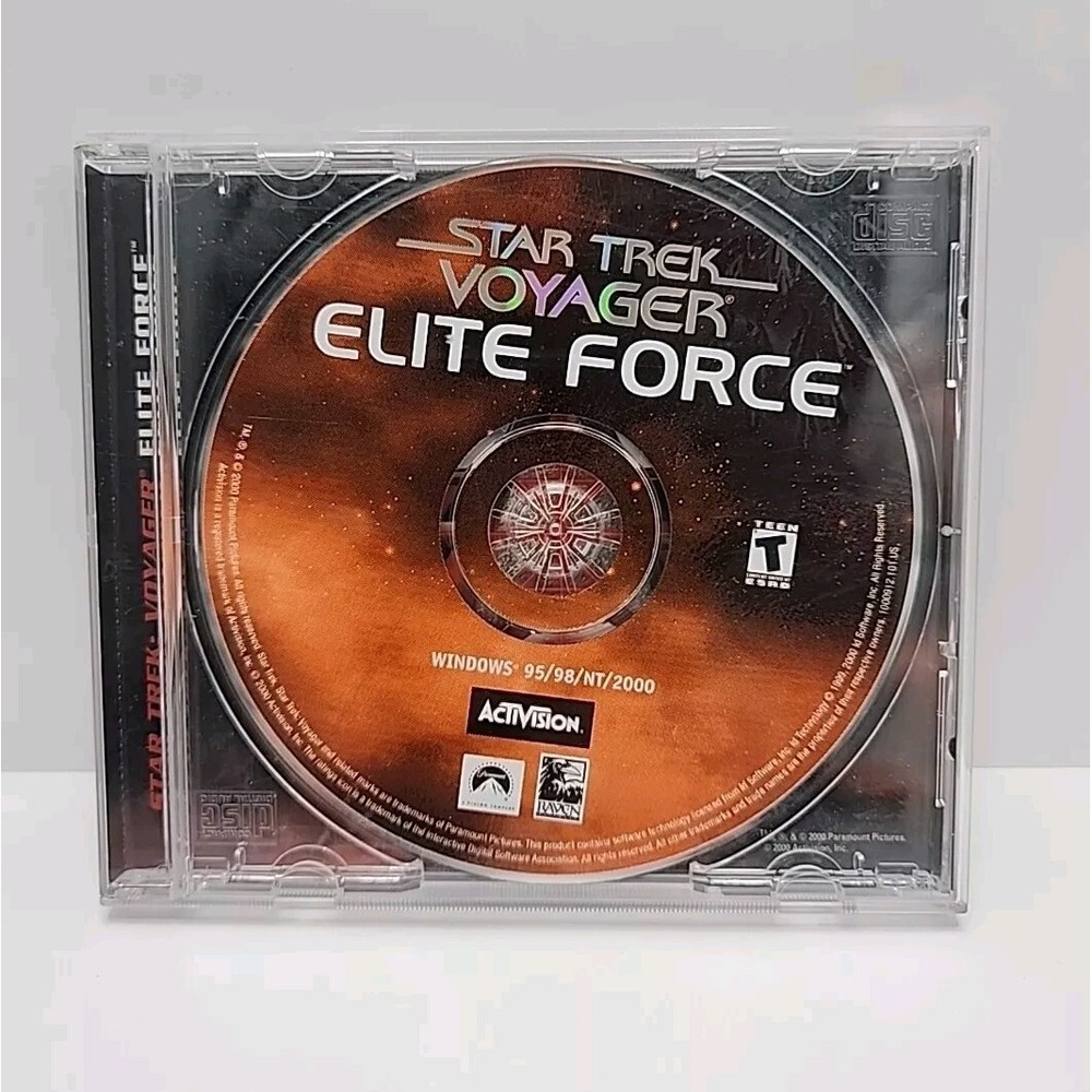 Star Trek Voyager Elite Force Activision CD Rom Game PC Windows 95 -98